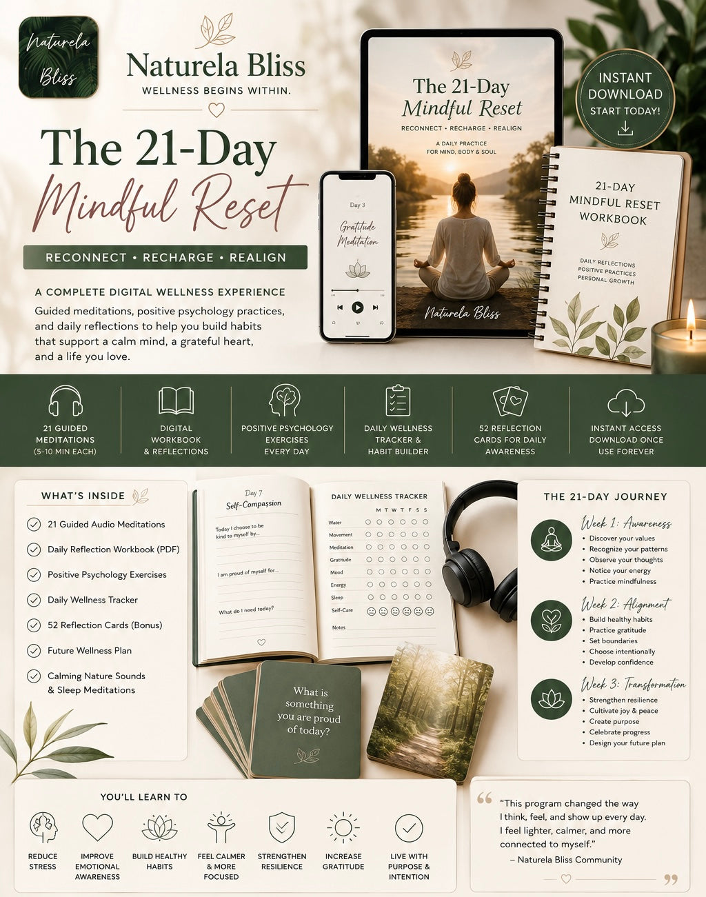 Available 8/8 Access Your Natural 21-Day Mindful Bliss Reset