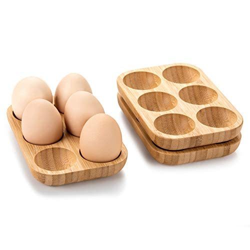 Egg Holder Practical 6 Grid Egg Storage Tray for Countertop Fridge